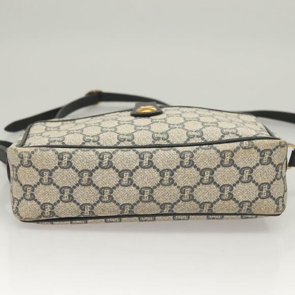 GUCCI GG Plus Supreme Shoulder Bag Pvc Navy Gold - Picture 9 of 16